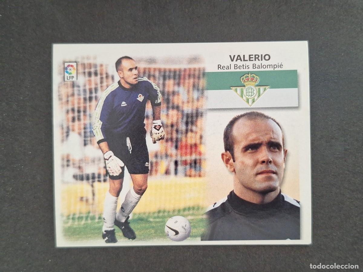 Cromos de f&uacute;tbol: L4 VALERIO REAL BETIS BALOMPIE LIGA ESTE 1999 2000 99 00 NUNCA PEGADO SIN PEGAR