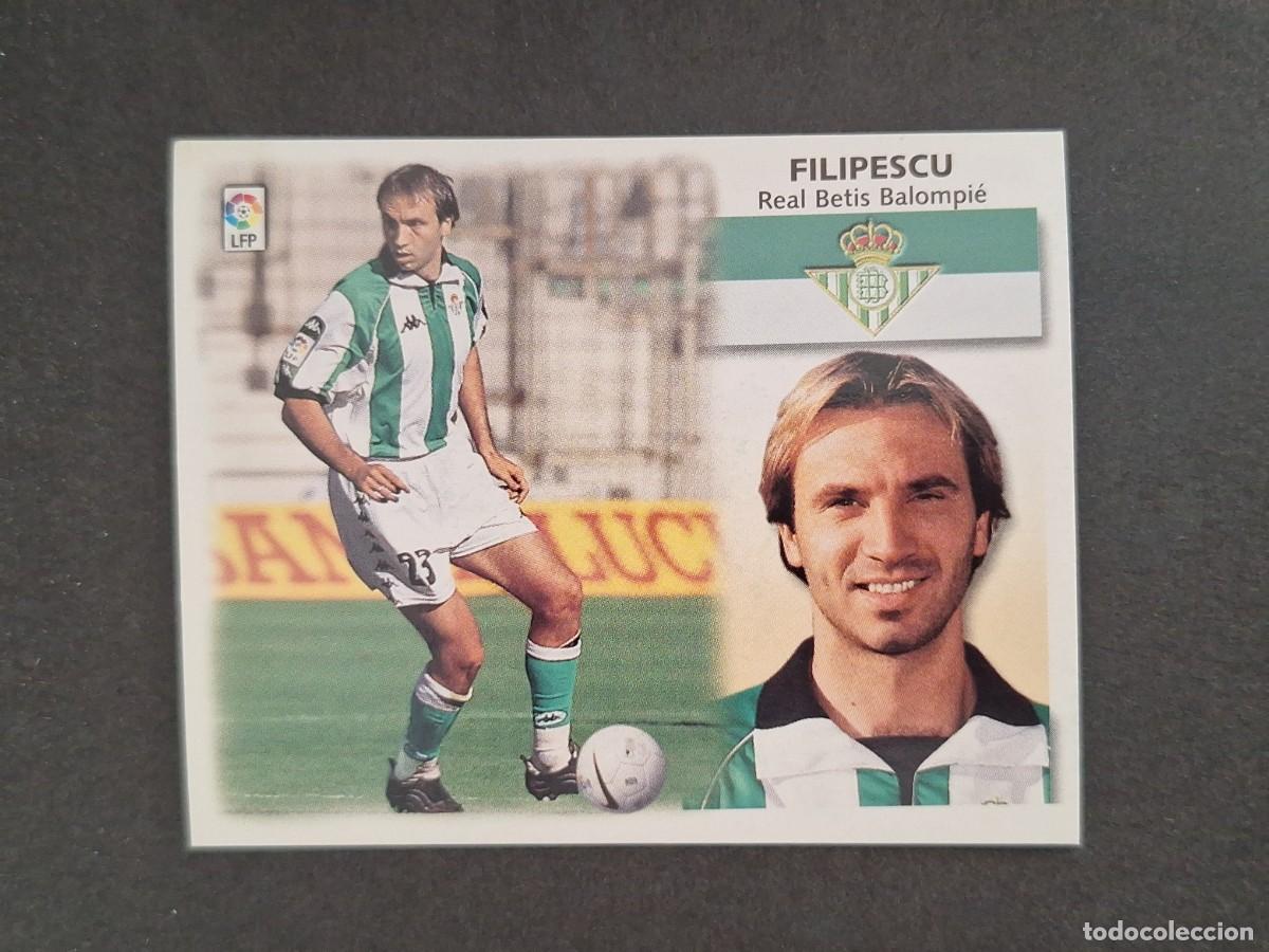 Cromos de f&uacute;tbol: L4 FILIPESCU REAL BETIS BALOMPIE LIGA ESTE 1999 2000 99 00 NUNCA PEGADO SIN PEGAR