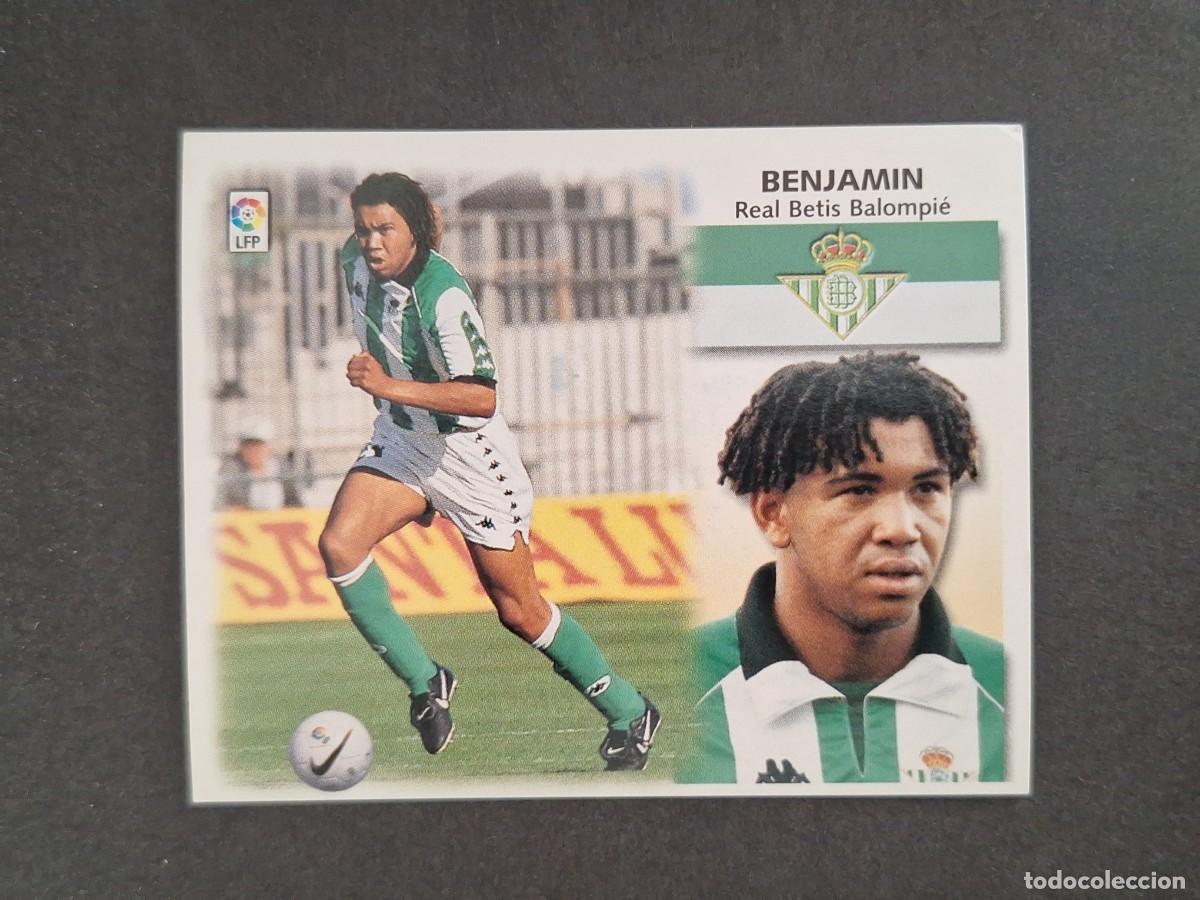 Cromos de f&uacute;tbol: L4 BENJAMIN REAL BETIS BALOMPIE LIGA ESTE 1999 2000 99 00 NUNCA PEGADO SIN PEGAR