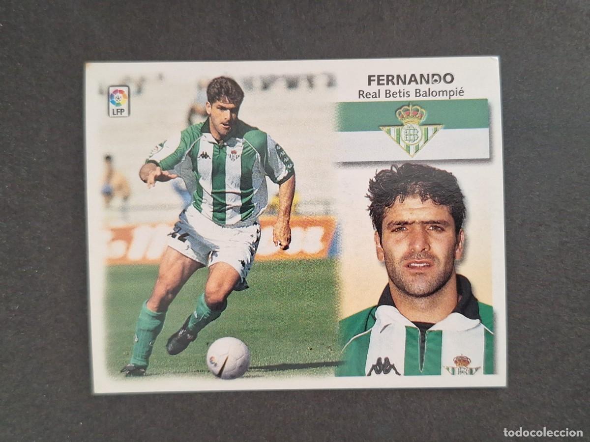 Cromos de f&uacute;tbol: L4 FERNANDO REAL BETIS BALOMPIE LIGA ESTE 1999 2000 99 00 NUNCA PEGADO SIN PEGAR