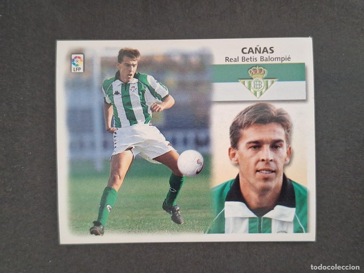 Cromos de f&uacute;tbol: L4 CA&Ntilde;AS REAL BETIS BALOMPIE LIGA ESTE 1999 2000 99 00 NUNCA PEGADO SIN PEGAR
