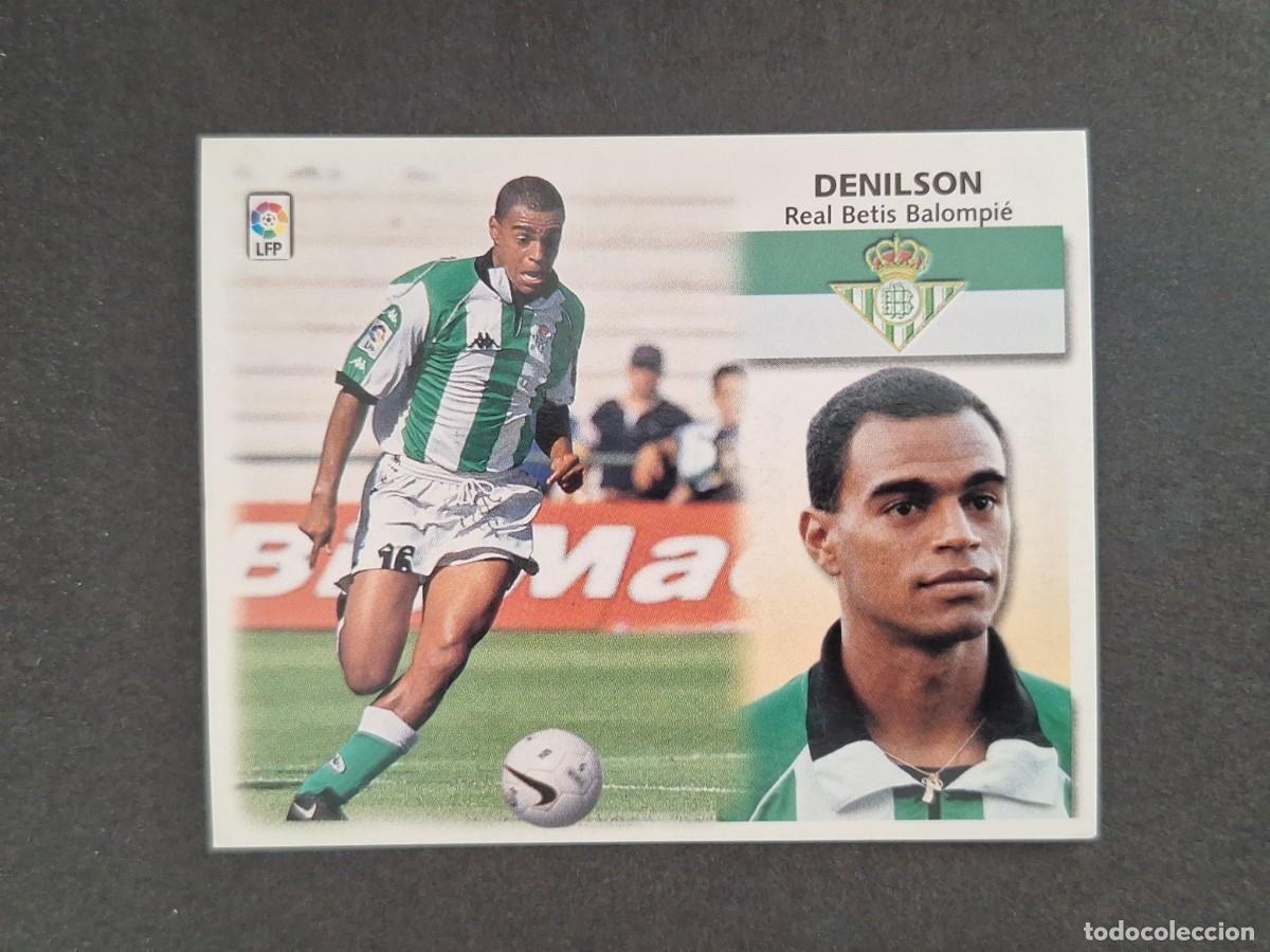 Cromos de f&uacute;tbol: L4 DENILSON REAL BETIS BALOMPIE LIGA ESTE 1999 2000 99 00 NUNCA PEGADO SIN PEGAR