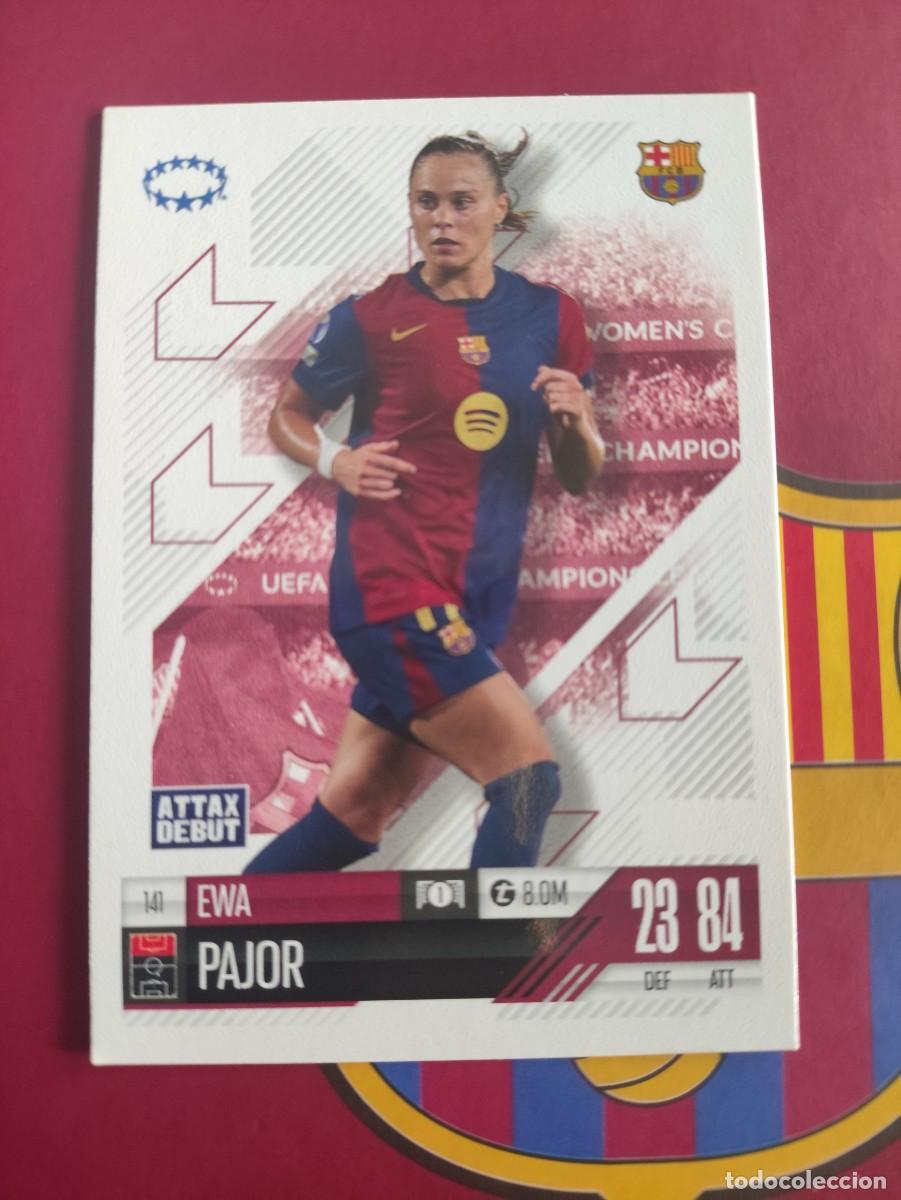 Cromos de f&uacute;tbol: 141 DEBUT EWA PAJOR BARCELONA TOPPS MATCH ATTAX EXTRA WOMEN 2024 2025 24 25