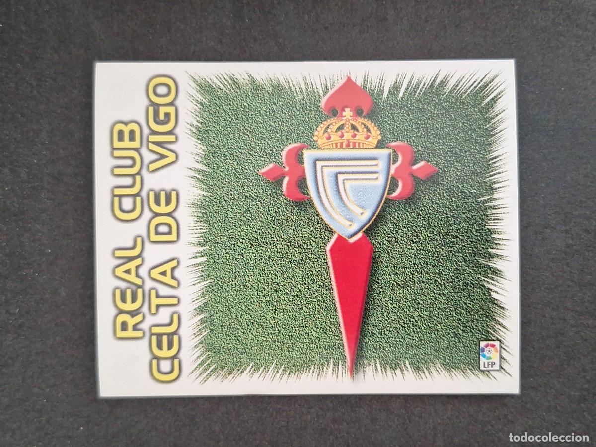 Cromos de f&uacute;tbol: L4 ESCUDO CELTA DE VIGO LIGA ESTE 1999 2000 99 00 NUNCA PEGADO SIN PEGAR