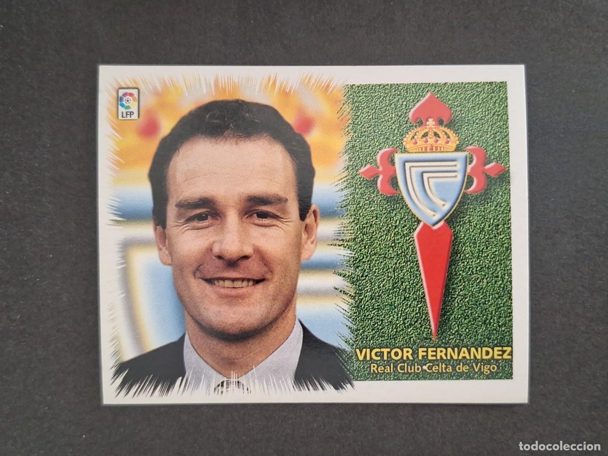 Cromos de f&uacute;tbol: L4 VICTOR FERNANDEZ ENTRENADOR CELTA DE VIGO LIGA ESTE 1999 2000 99 00 NUNCA PEGADO SIN PEGAR