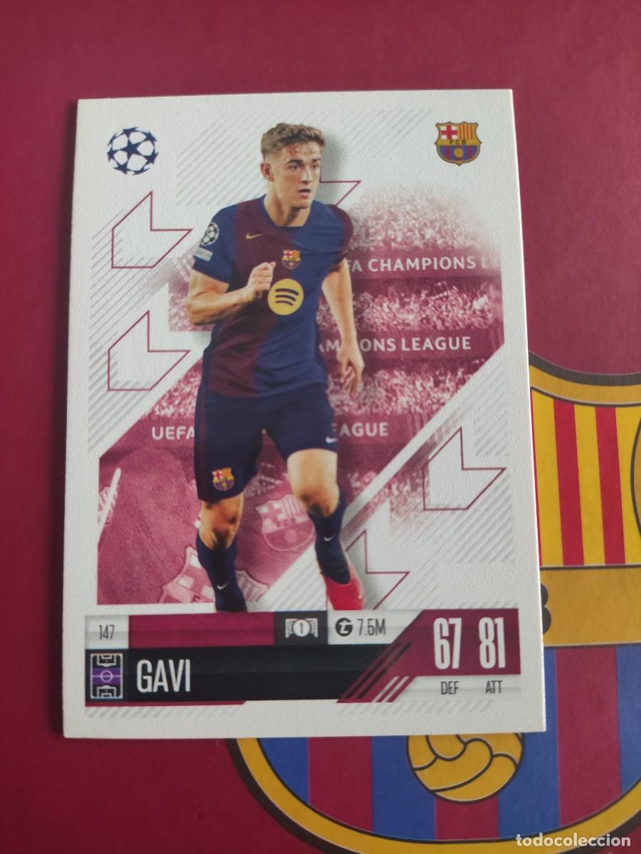 Cromos de f&uacute;tbol: 147 GAVI BARCELONA TOPPS MATCH ATTAX 2024 2025 24 25