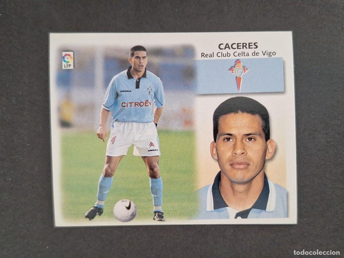 Cromos de f&uacute;tbol: L4 CACERES CELTA DE VIGO LIGA ESTE 1999 2000 99 00 NUNCA PEGADO SIN PEGAR