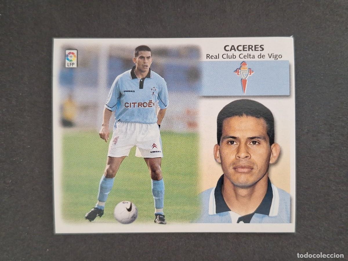 Cromos de f&uacute;tbol: L4 CACERES CELTA DE VIGO LIGA ESTE 1999 2000 99 00 NUNCA PEGADO SIN PEGAR
