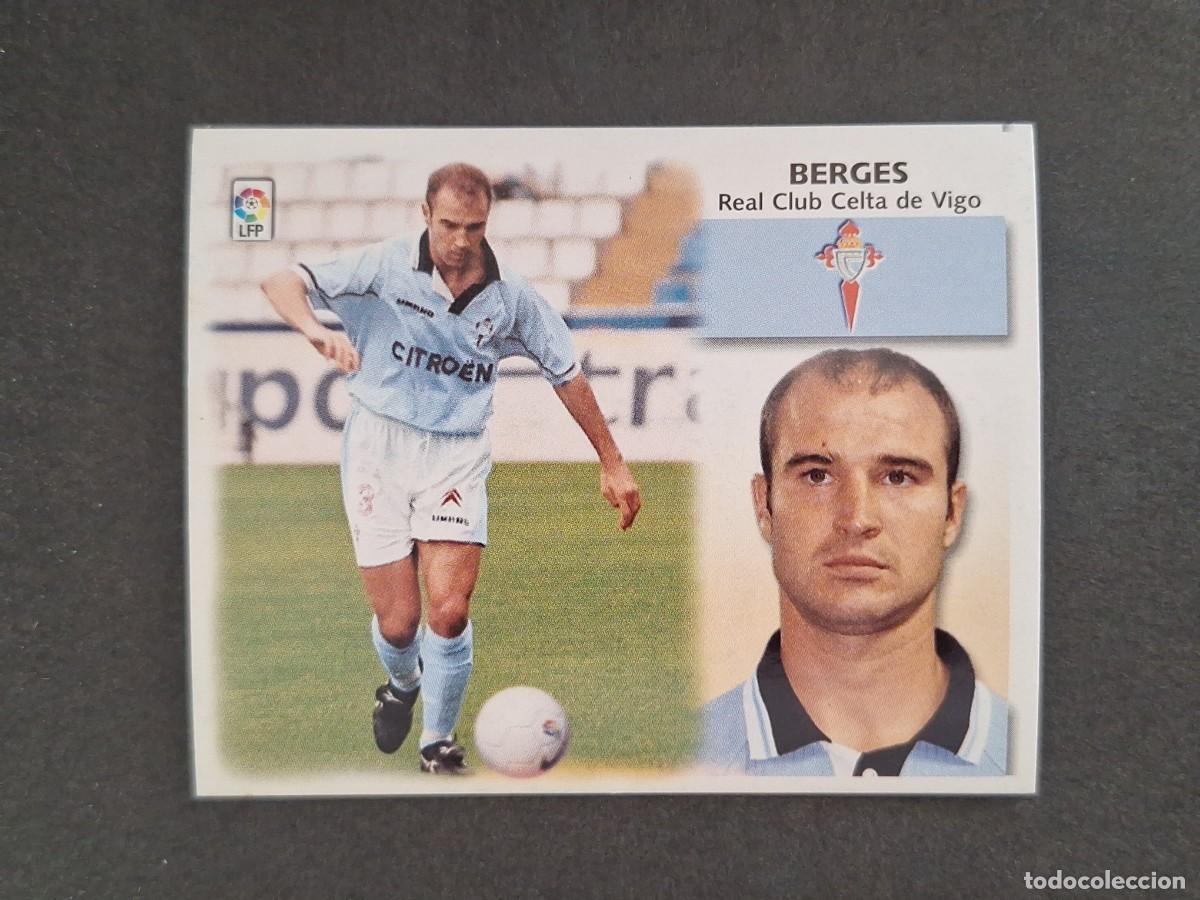 Cromos de f&uacute;tbol: L4 BERGES CELTA DE VIGO LIGA ESTE 1999 2000 99 00 NUNCA PEGADO SIN PEGAR