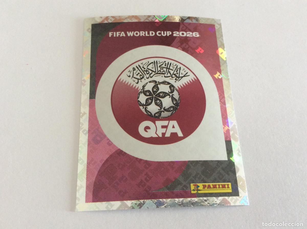 Cromos de f&uacute;tbol: QAT1 QAT 1 Escudo Qatar Sticker Cromo FIFA World Cup 2026 26 Panini Mundial