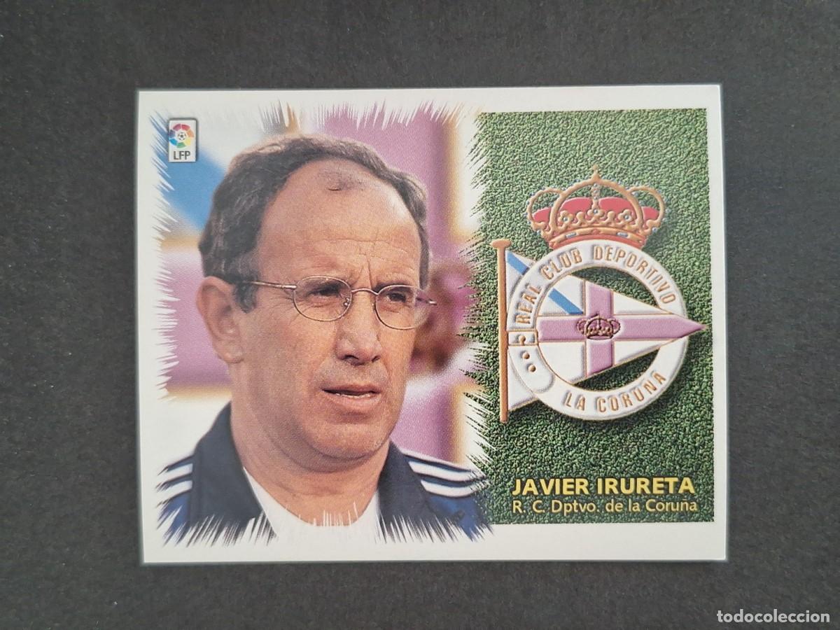 Football Stickers: L4 IRURETA ENTRENADOR DEPORTIVO DE LA CORU&Ntilde;A LIGA ESTE 1999 2000 99 00 NUNCA PEGADO SIN PEGAR