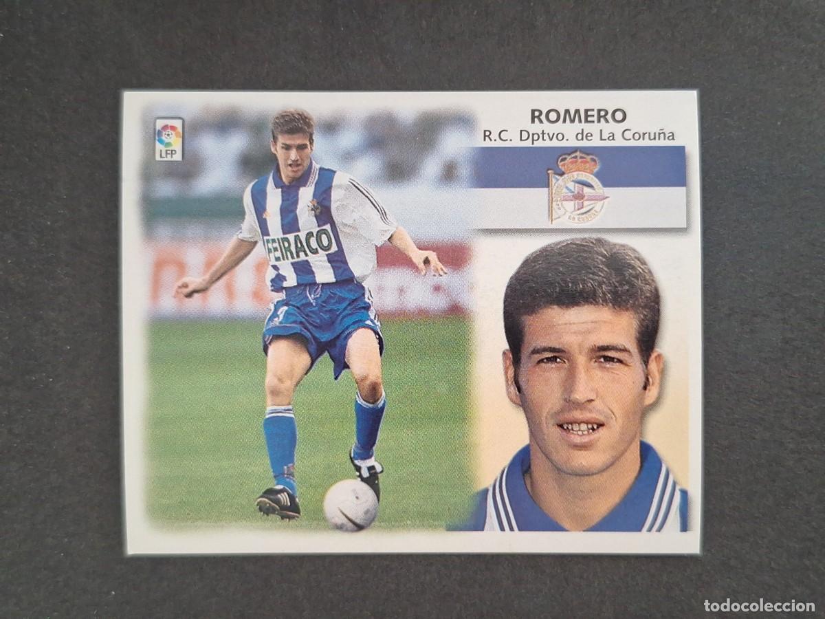 Fu&szlig;ball-Sticker: L4 ROMERO DEPORTIVO DE LA CORU&Ntilde;A LIGA ESTE 1999 2000 99 00 NUNCA PEGADO SIN PEGAR