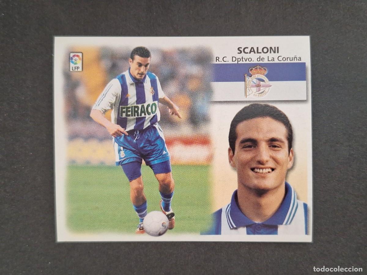 Cromos de f&uacute;tbol: L4 SCALONI DEPORTIVO DE LA CORU&Ntilde;A LIGA ESTE 1999 2000 99 00 NUNCA PEGADO SIN PEGAR