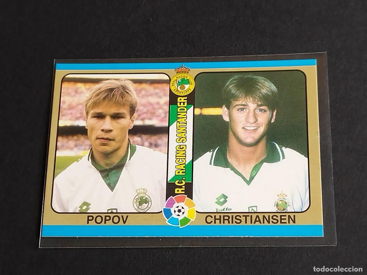 Cromos de f&uacute;tbol: POPOV CHRISTIANSEN #71 RC RACING SANTANDER MUNDICROMO FUTBOL TOTAL LA LIGA 1994 1995 MC SPORT 94 95