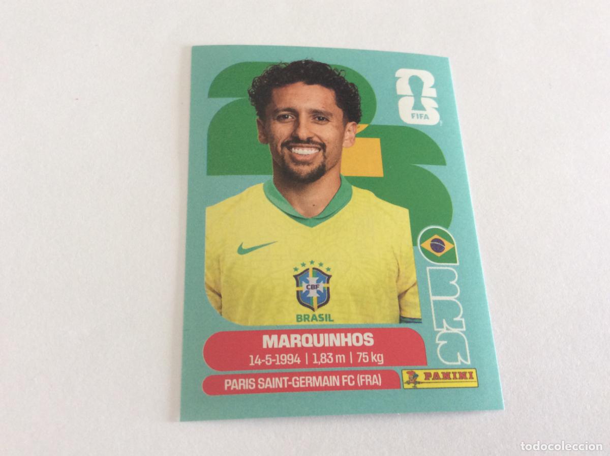 Cromos de f&uacute;tbol: BRA4 bra 4 Marquinhos Brasil Sticker Cromo FIFA World Cup 2026 26 Panini Mundial