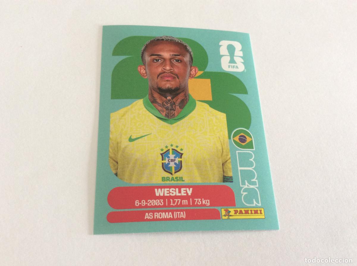 Football Stickers: BRA8 BRA 8 Wesley Brasil Sticker Cromo FIFA World Cup 2026 26 Panini Mundial