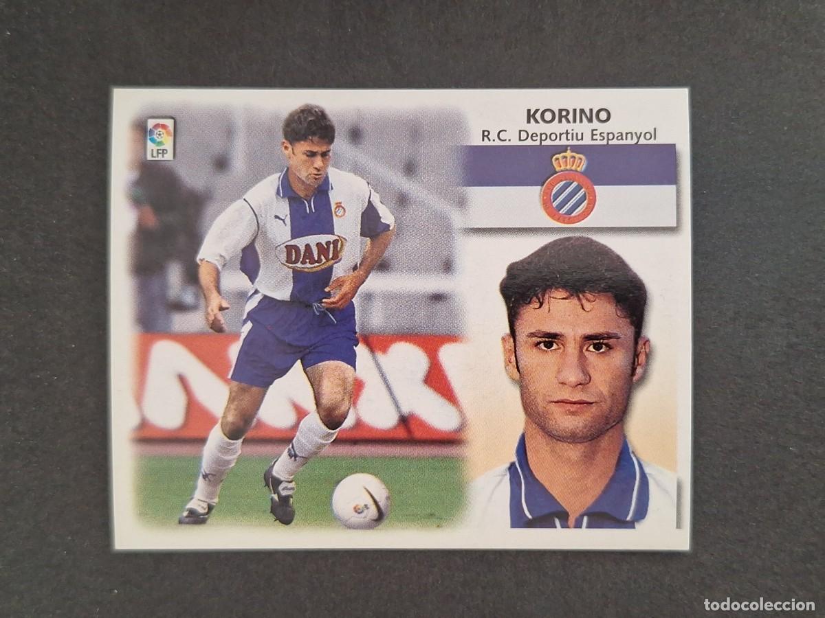 Cromos de f&uacute;tbol: L4 KORINO R. C. D. ESPA&Ntilde;OL LIGA ESTE 1999 2000 99 00 NUNCA PEGADO SIN PEGAR
