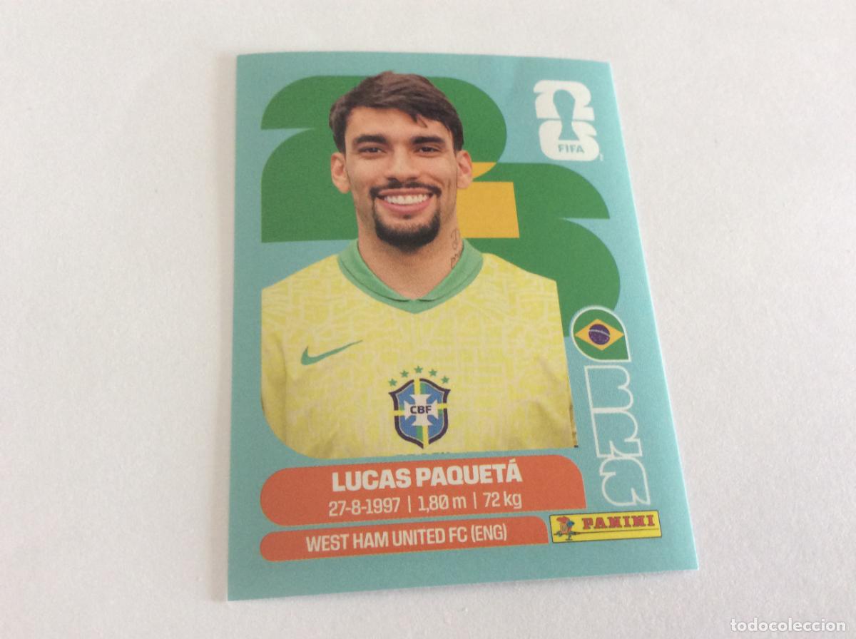 Cromos de f&uacute;tbol: BRA9 BRA 9 Lucas Paquet&aacute; Brasil Sticker Cromo FIFA World Cup 2026 26 Panini Mundial