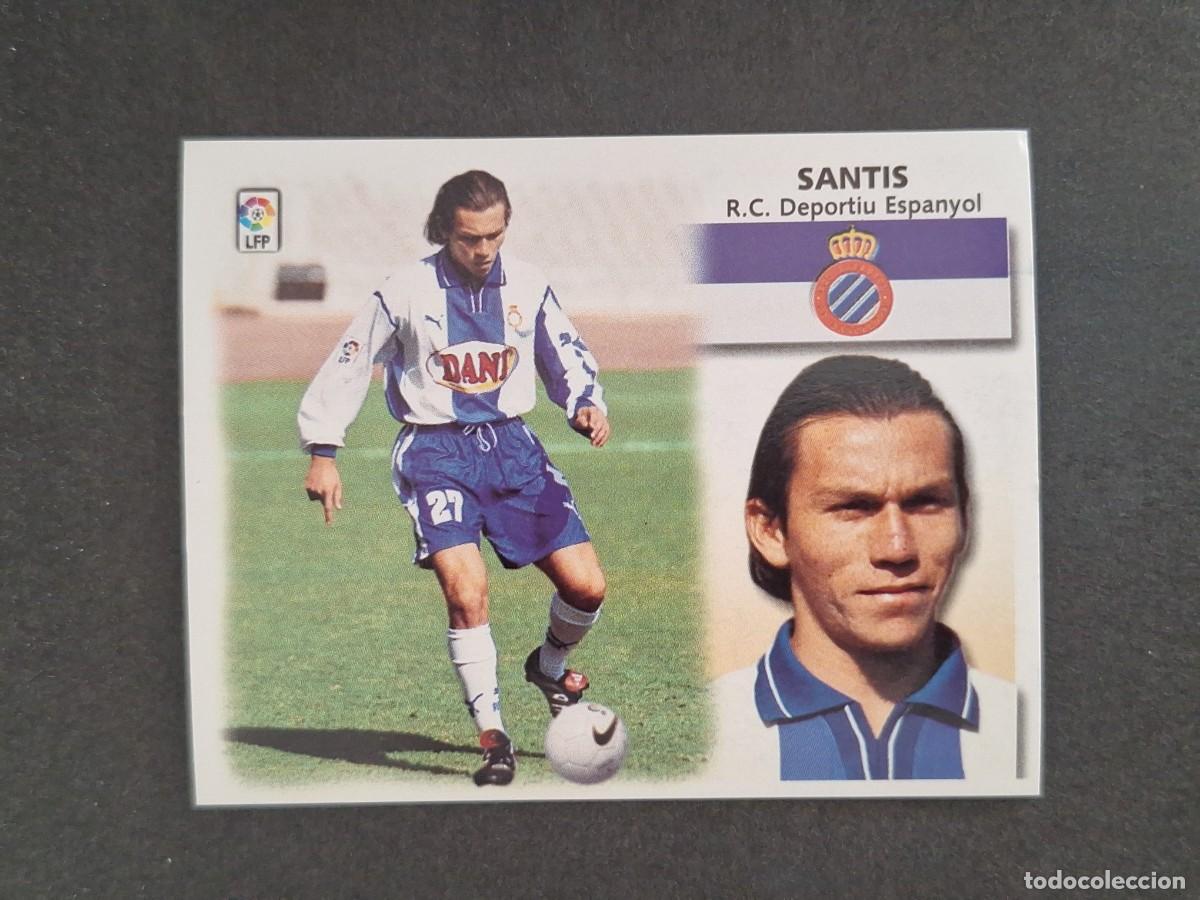 Cromos de f&uacute;tbol: L4 SANTIS R. C. D. ESPA&Ntilde;OL LIGA ESTE 1999 2000 99 00 NUNCA PEGADO SIN PEGAR