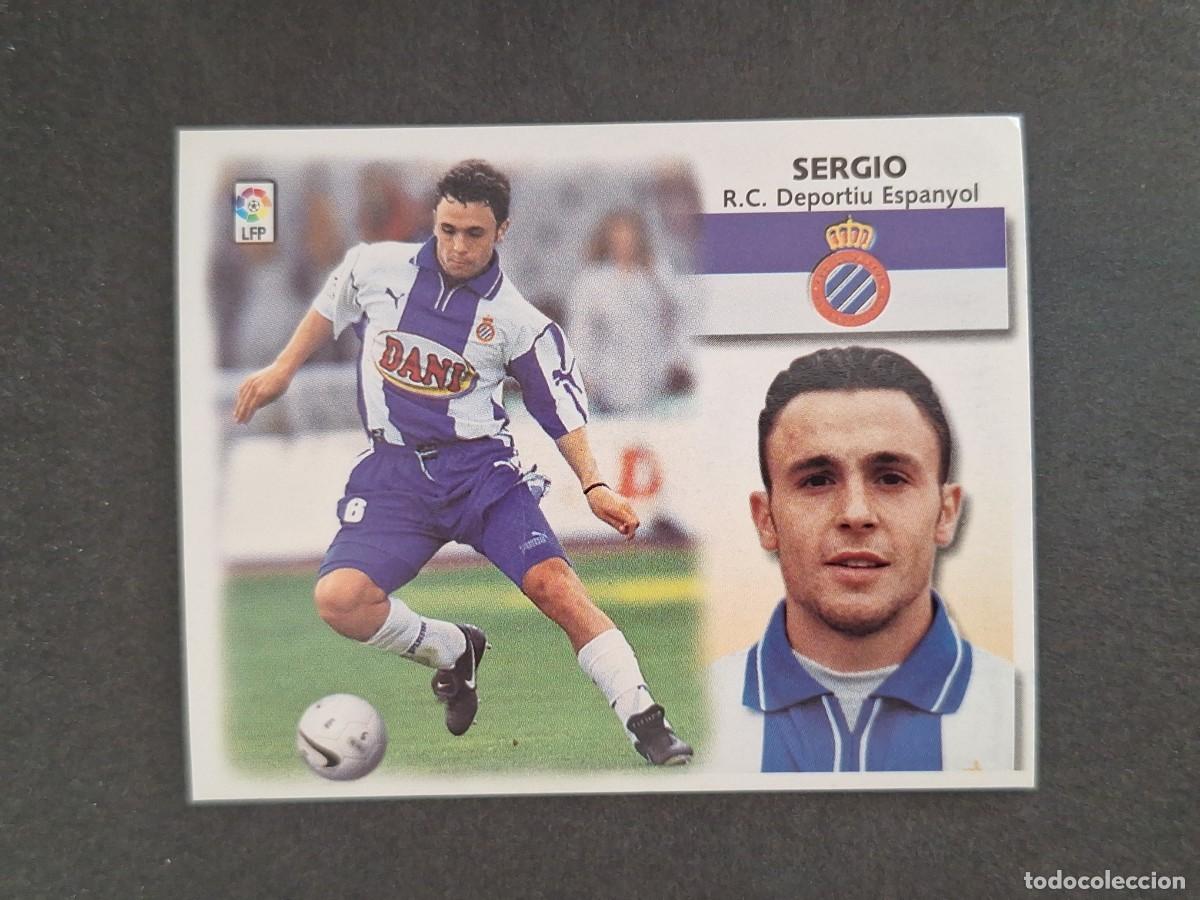 Cromos de f&uacute;tbol: L4 SERGIO R. C. D. ESPA&Ntilde;OL LIGA ESTE 1999 2000 99 00 NUNCA PEGADO SIN PEGAR
