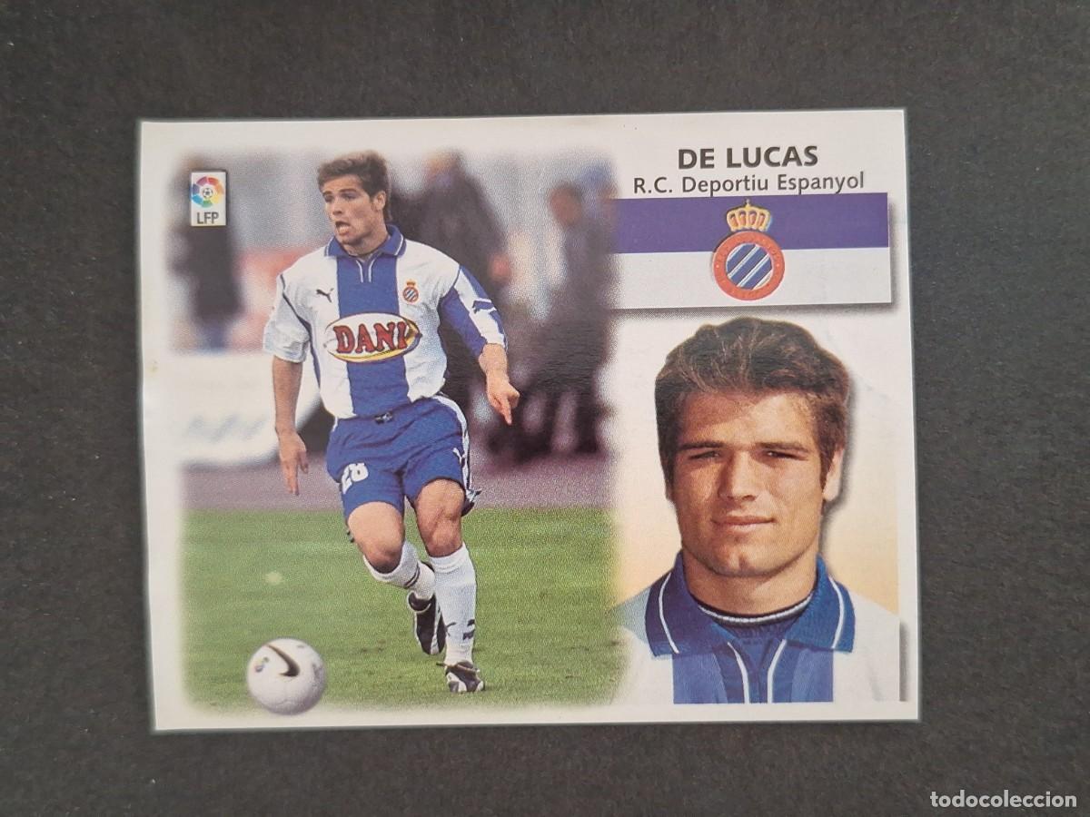 Cromos de f&uacute;tbol: L4 DE LUCAS R. C. D. ESPA&Ntilde;OL LIGA ESTE 1999 2000 99 00 NUNCA PEGADO SIN PEGAR