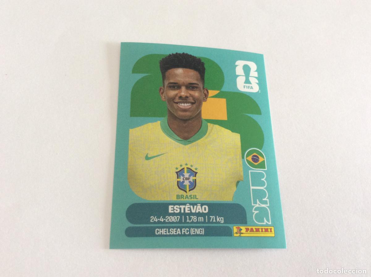 Cromos de f&uacute;tbol: BRA20 BRA 20 Est&eacute;v&atilde;o Brasil Sticker Cromo FIFA World Cup 2026 26 Panini Mundial