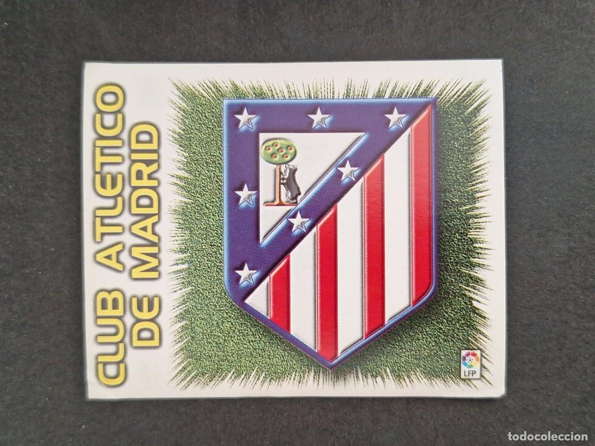 Cromos de f&uacute;tbol: L4 ESCUDO ATLETICO DE MADRID LIGA ESTE 1999 2000 99 00 NUNCA PEGADO SIN PEGAR