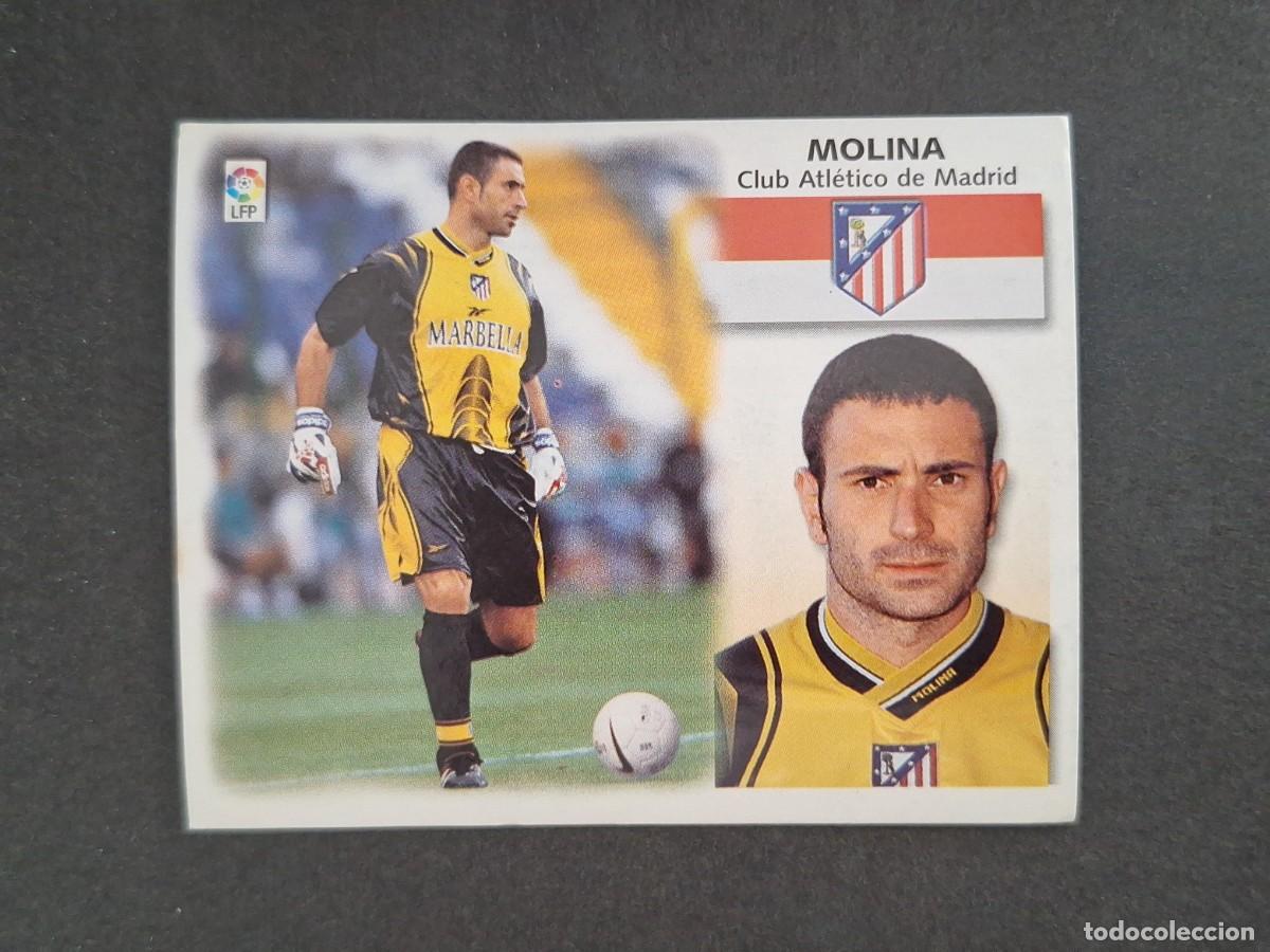 Cromos de f&uacute;tbol: L4 MOLINA ATLETICO DE MADRID LIGA ESTE 1999 2000 99 00 NUNCA PEGADO SIN PEGAR