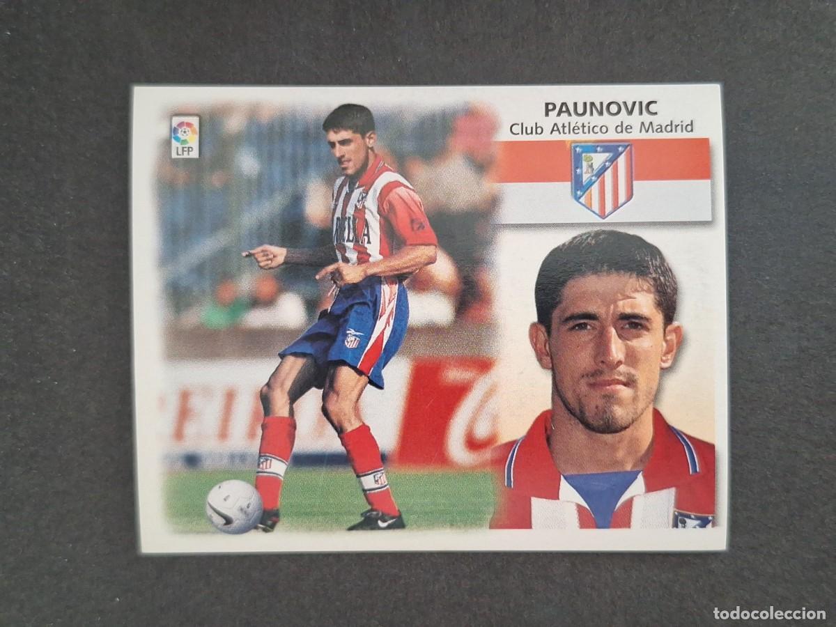 Cromos de f&uacute;tbol: L4 PAUNOVIC ATLETICO DE MADRID LIGA ESTE 1999 2000 99 00 NUNCA PEGADO SIN PEGAR
