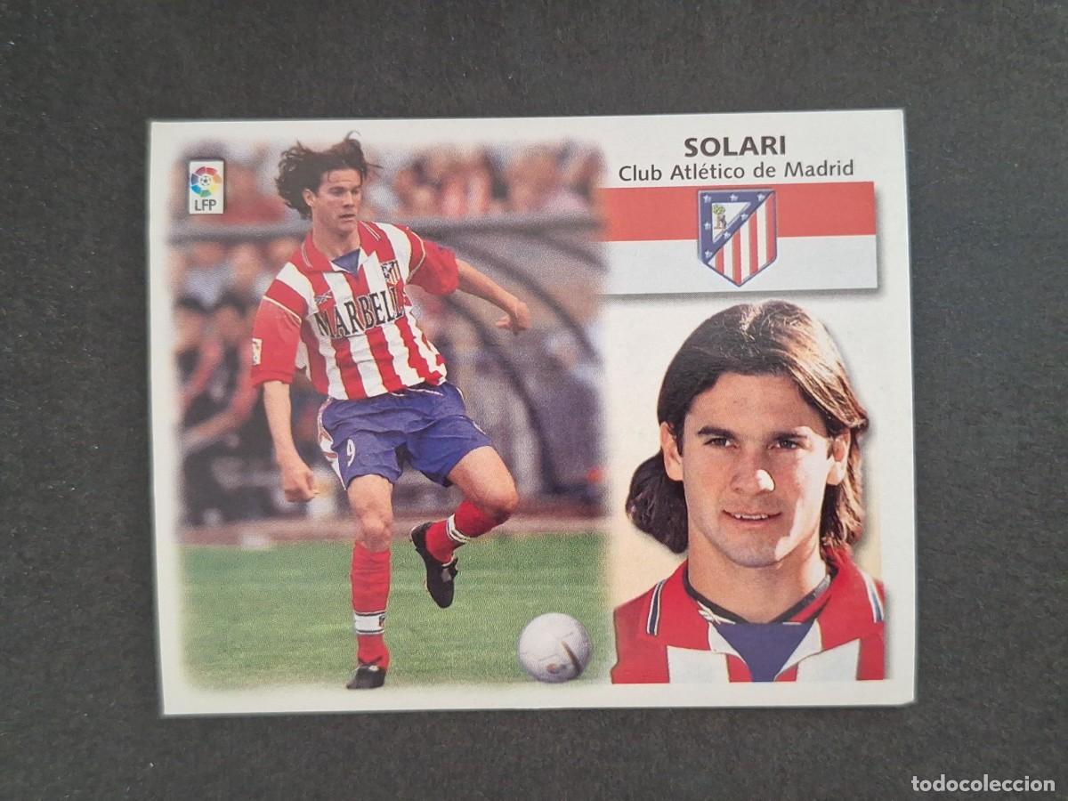 Cromos de f&uacute;tbol: L4 SOLARI ATLETICO DE MADRID LIGA ESTE 1999 2000 99 00 NUNCA PEGADO SIN PEGAR