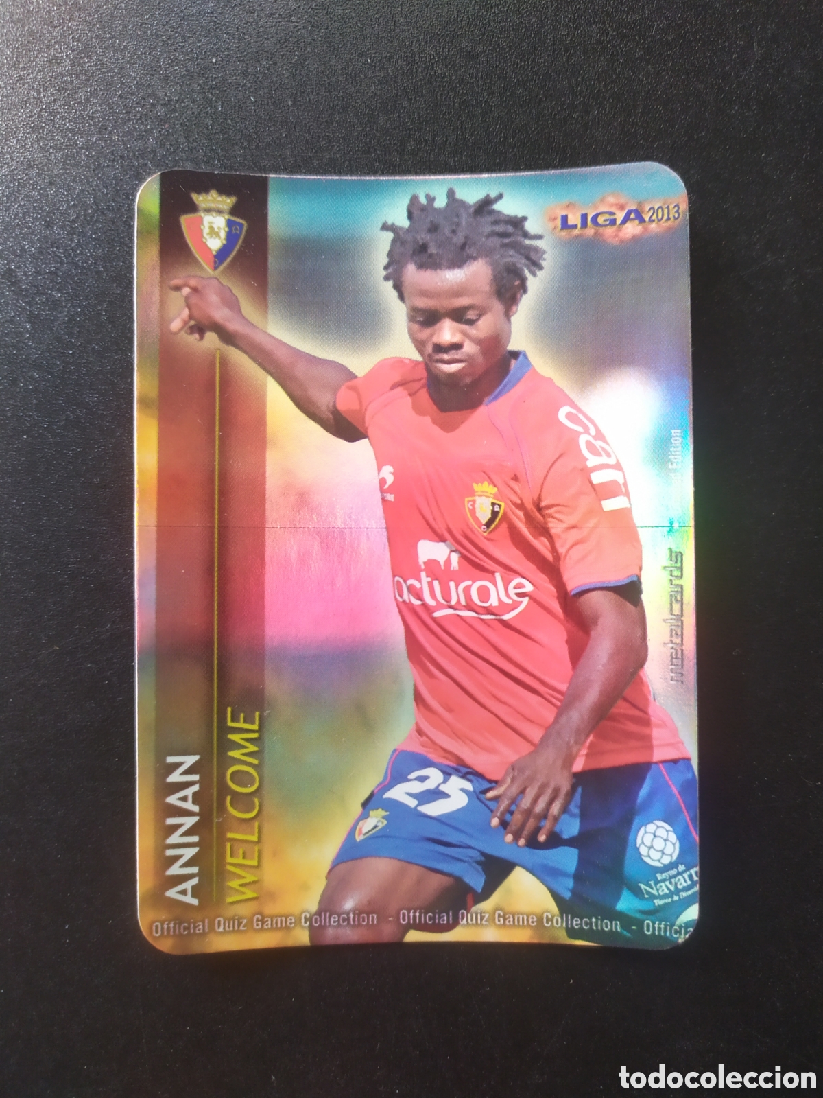 Cromos de f&uacute;tbol: Mundicromo fichas Liga 2012 2013 12 13 Annan welcome liso edici&oacute;n limitada Osasuna
