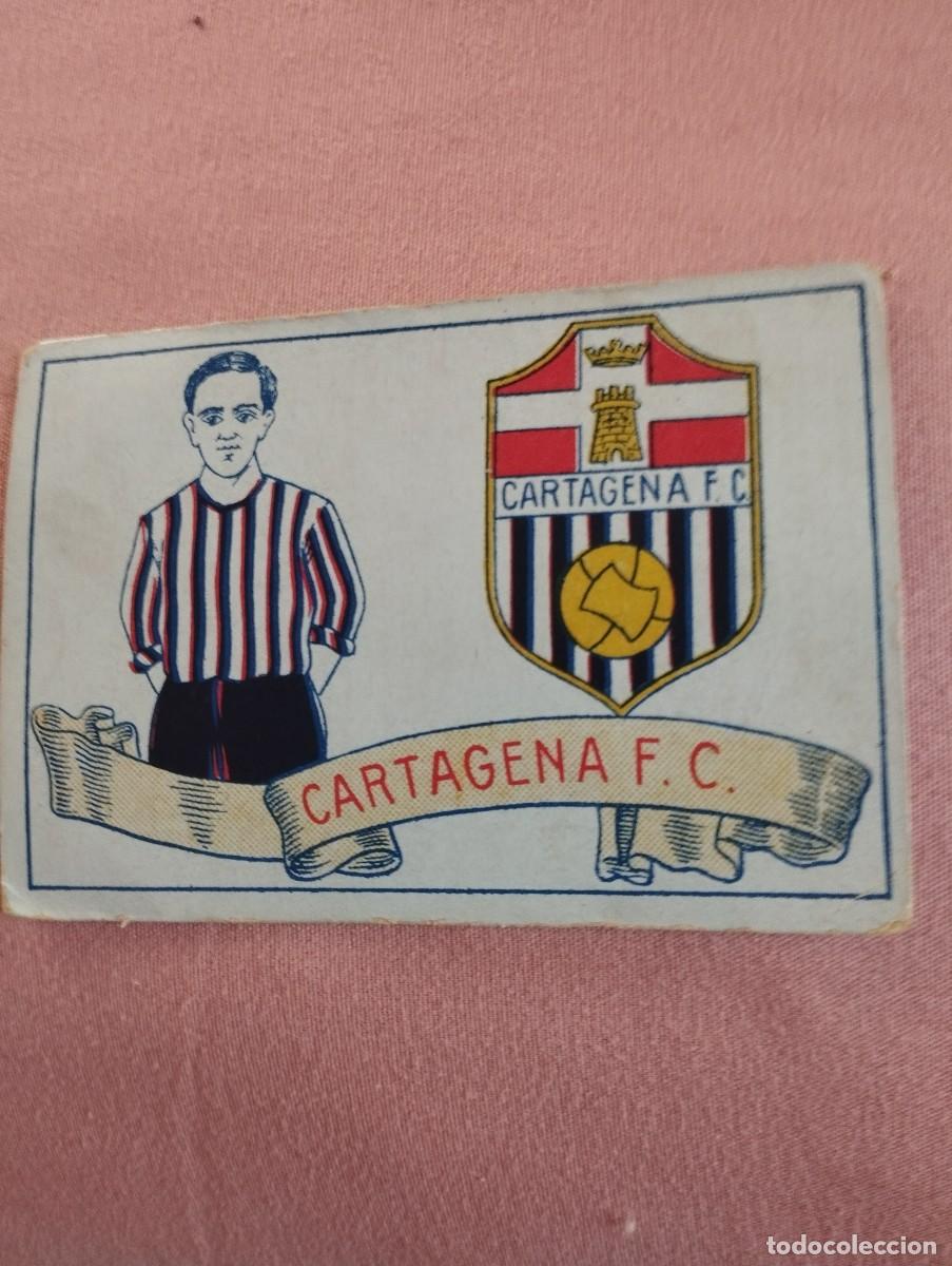Cromos de f&uacute;tbol: Cromo de 1929 del Cartagena F.C de chocolates Amatller