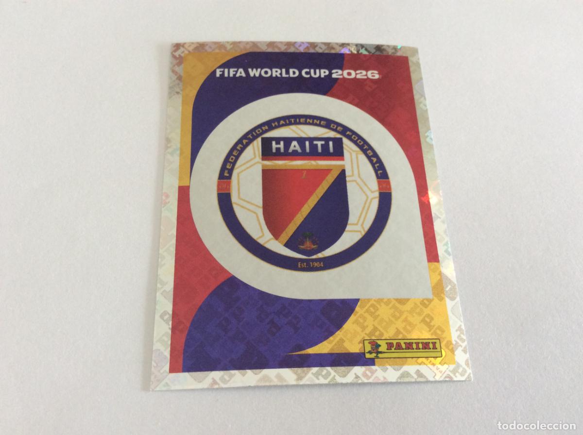 Cromos de f&uacute;tbol: HAI1 HAI 1 Escudo Hait&iacute; Sticker Cromo FIFA World Cup 2026 26 Panini Mundial