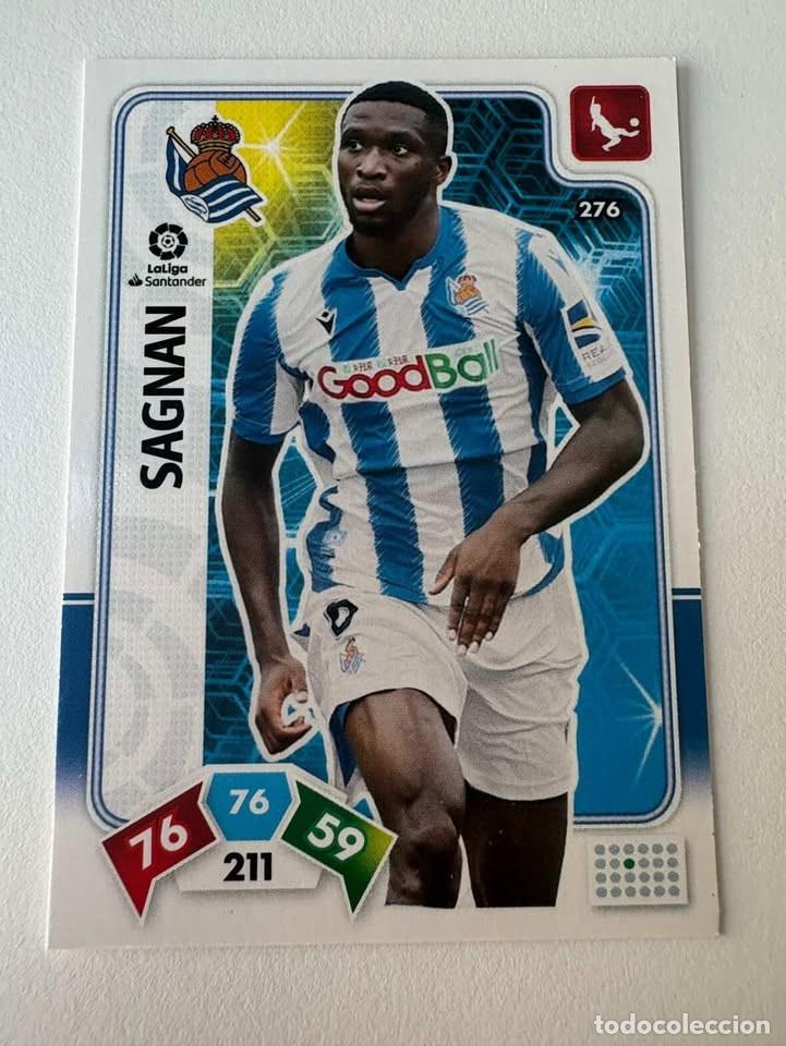 Cromos de f&uacute;tbol: Carta Sagnan Real Sociedad 276 Adrenalyn 2019-20