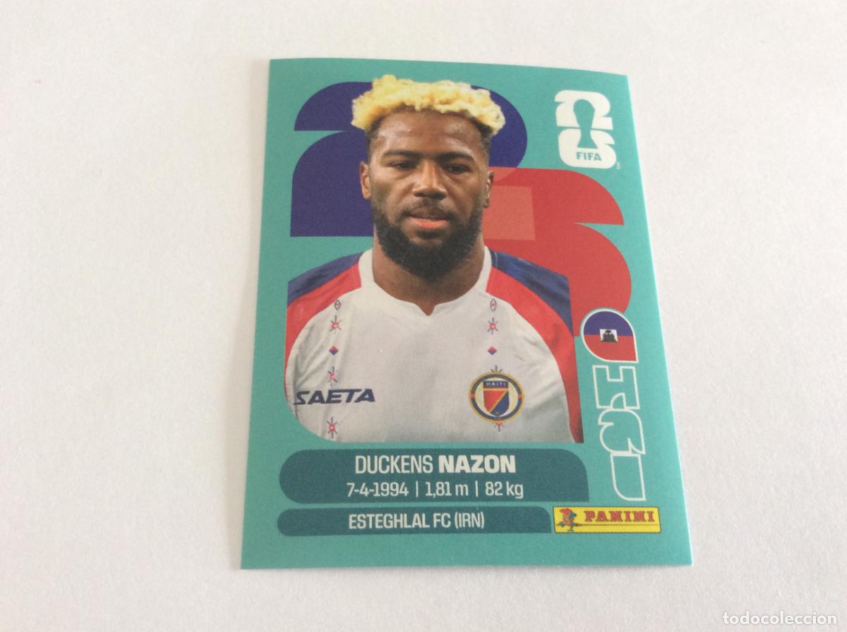 Cromos de f&uacute;tbol: HAI18 HAI 18 Duckens Nazon Hait&iacute; Sticker Cromo FIFA World Cup 2026 26 Panini Mundial