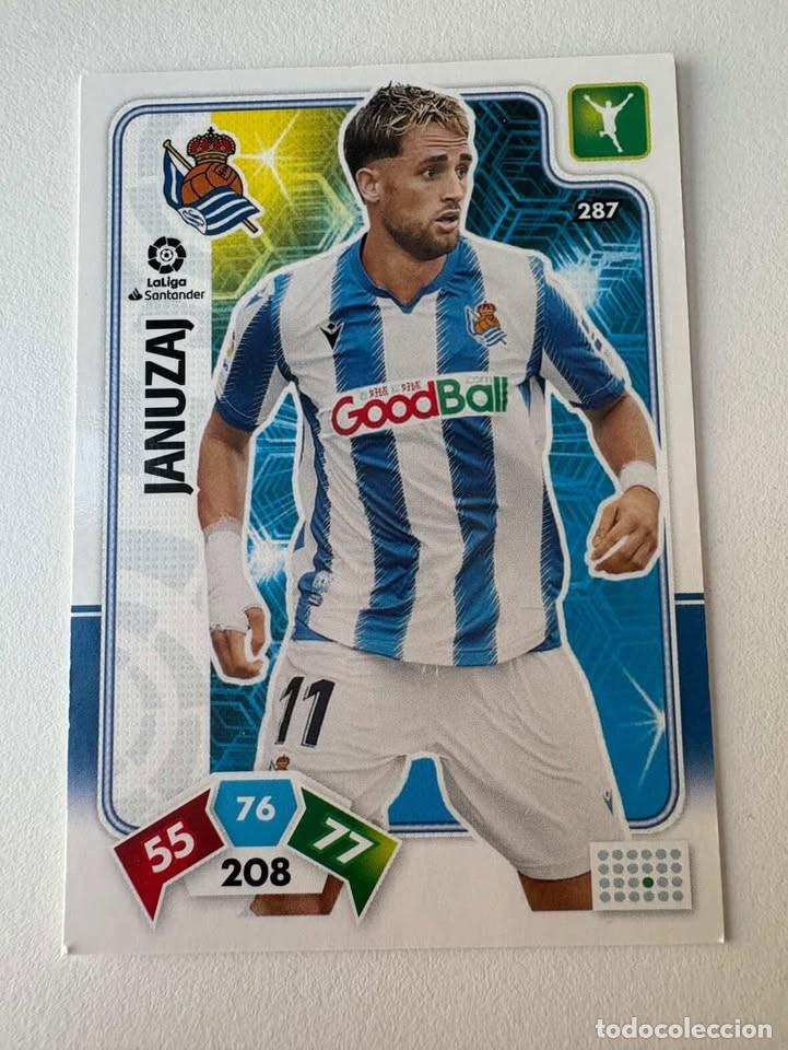 Cromos de f&uacute;tbol: Carta Januzaj Real Sociedad 287 Adrenalyn 2019-20