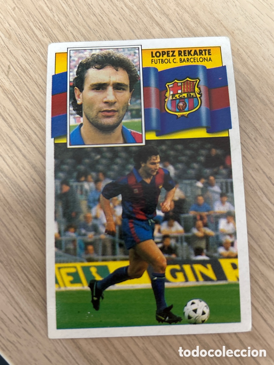 Cartes &agrave; collectionner de Football: LOPEZ REKARTE F.C. BARCELONA LIGA ESTE 1990 1991 90 91 NUNCA PEGADO SIN PEGAR
