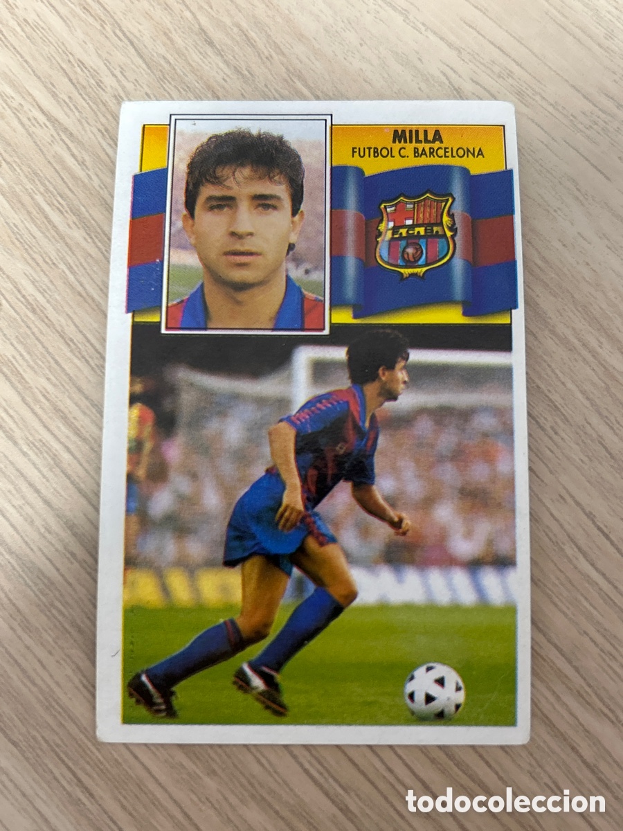Cartes &agrave; collectionner de Football: MILLA BAJA BARCELONA LIGA ESTE 1990 1991 90 91 NUNCA PEGADO SIN PEGAR