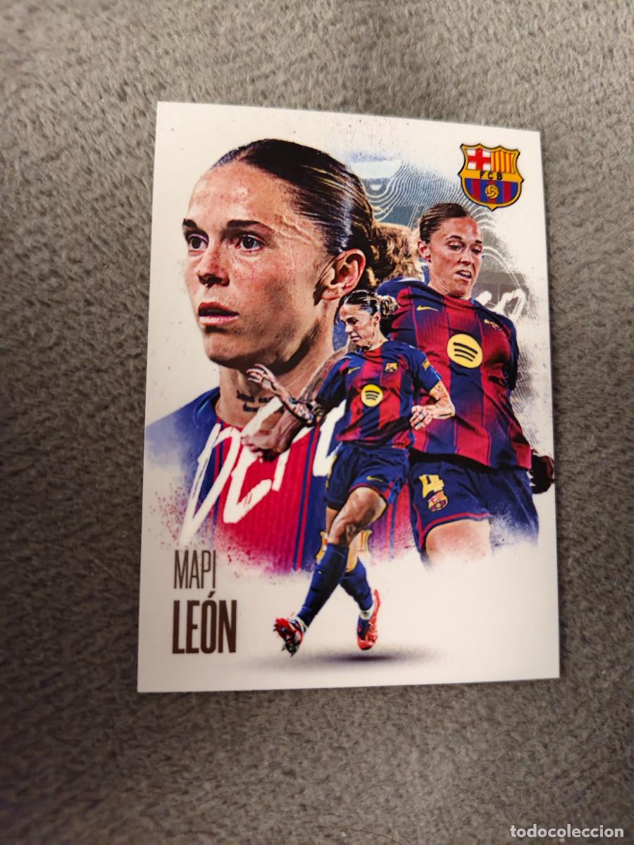 Fu&szlig;ball-Sticker: FUTERA FX 2025 2026 BBP24. MAPI LE&Oacute;N (FC BARCELONA) PREMIUM CARD 25 26 AAD