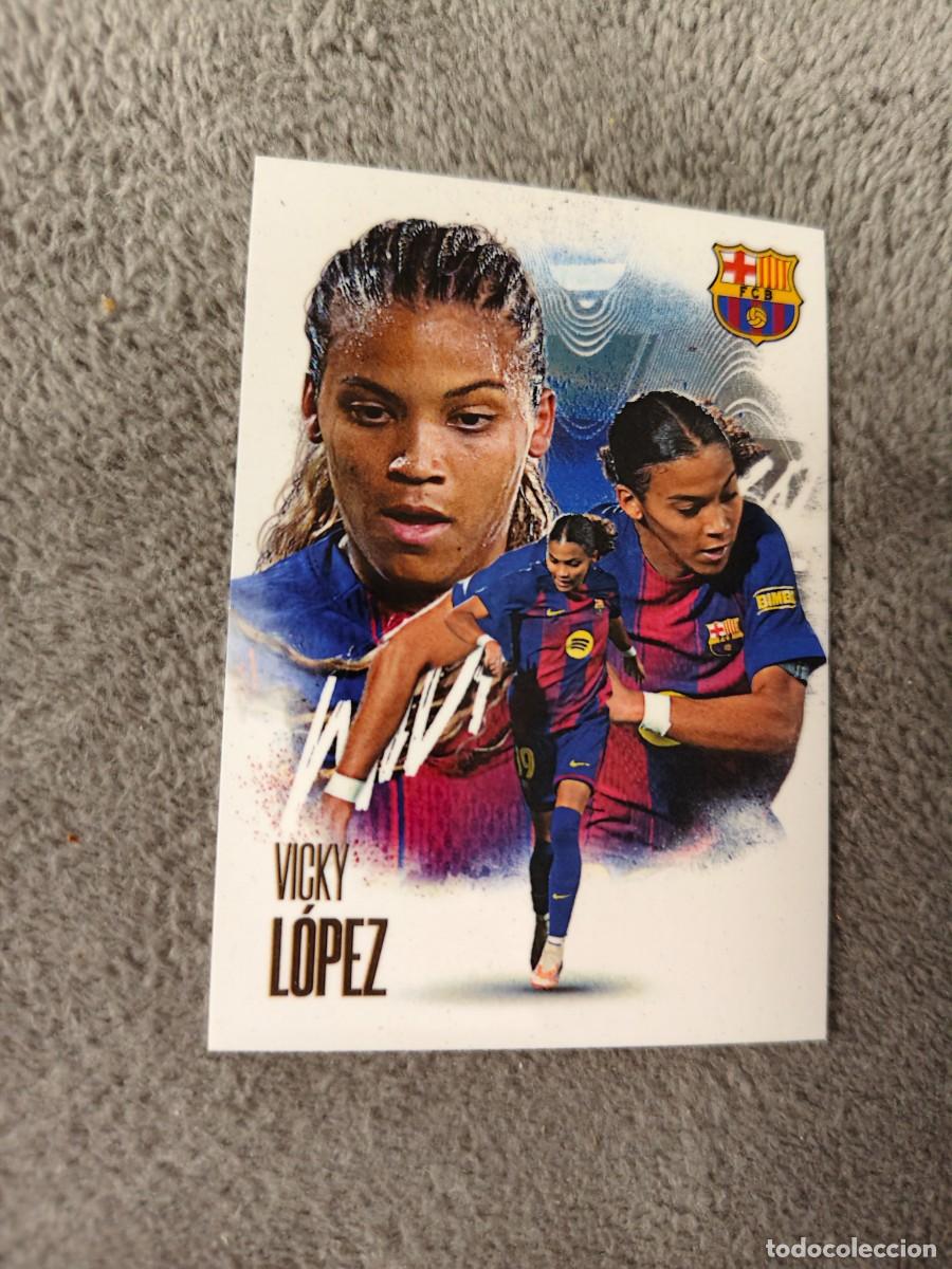 Fu&szlig;ball-Sticker: FUTERA FX 2025 2026 BBP28. VICKY L&Oacute;PEZ (FC BARCELONA) PREMIUM CARD 25 26 AAD