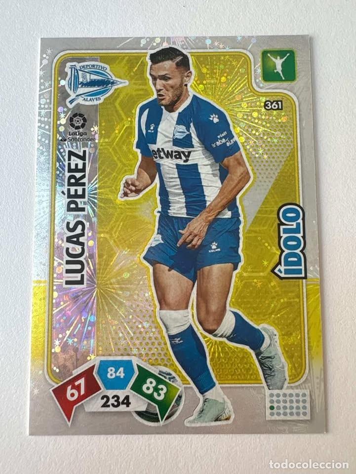 Cromos de f&uacute;tbol: Carta Lucas P&eacute;rez Alav&eacute;s &Iacute;dolo 361 Adrenalyn 2019-20