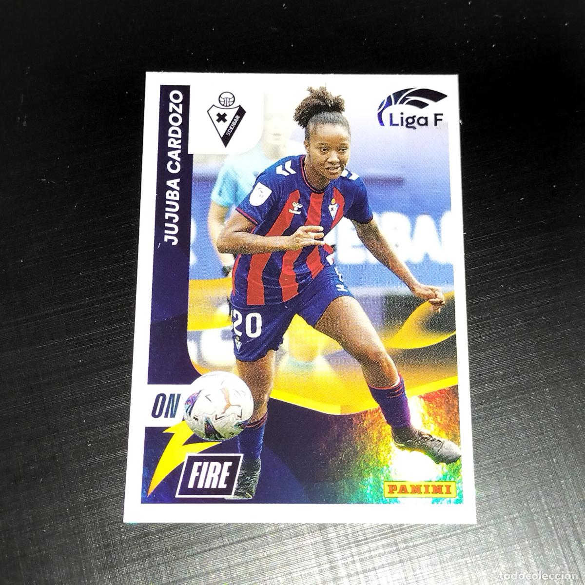 Cromos de f&uacute;tbol: N&ordm; 338 JUJUBA CARDOZO ON FIRE SD EIBAR CROMOS LIGA F FEMENINA PANINI 2023 2024 23 24