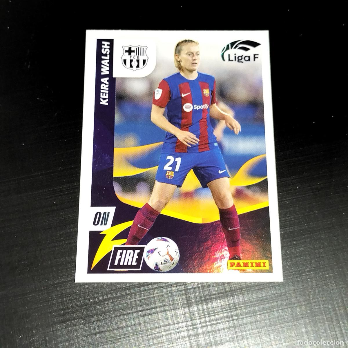 Cromos de f&uacute;tbol: N&ordm; 339 KEIRA WALSH ON FIRE FC BARCELONA CROMOS LIGA F FEMENINA PANINI 2023 2024 23 24