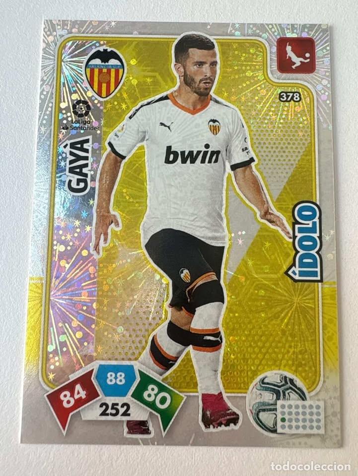 Cromos de f&uacute;tbol: Carta Gay&agrave; Valencia &Iacute;dolo 368 Adrenalyn 2019-20