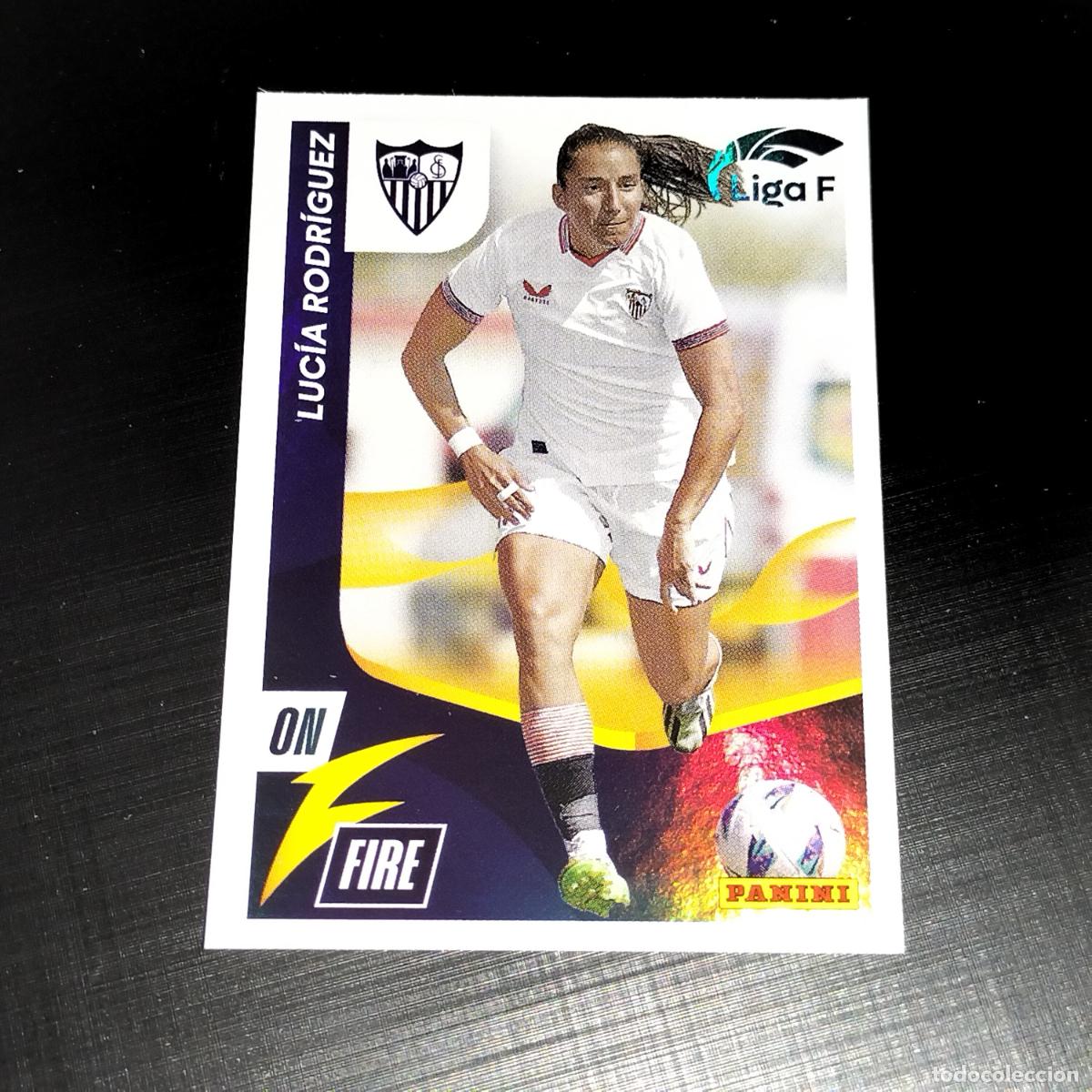 Cromos de f&uacute;tbol: N&ordm; 341 LUCIA RODRIGUEZ ON FIRE SEVILLA CROMOS LIGA F FEMENINA PANINI 2023 2024 23 24