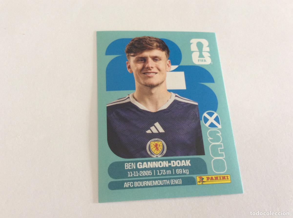 Cromos de f&uacute;tbol: SCO20 SCO 20 Ben Gannon-Doak Escocia Sticker Cromo FIFA World Cup 2026 26 Panini Mundial