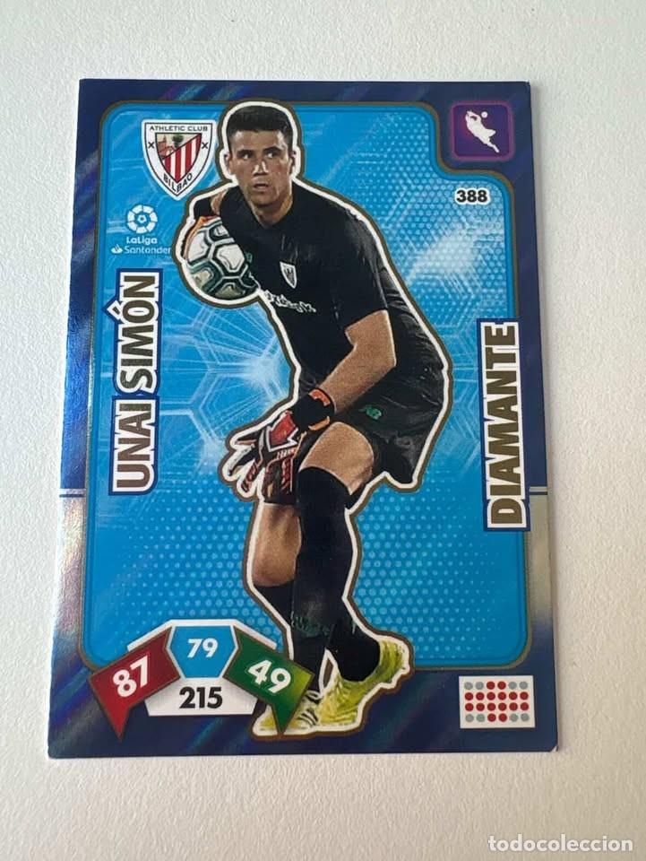 Cromos de f&uacute;tbol: Carta Unai Sim&oacute;n Athletic Club de Bilbao Diamante 388 Adrenalyn 2019-20
