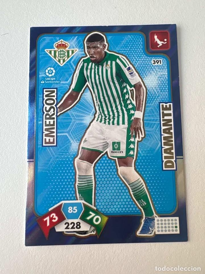 Cromos de f&uacute;tbol: Carta Emerson Betis Diamante 391 Adrenalyn 2019-20