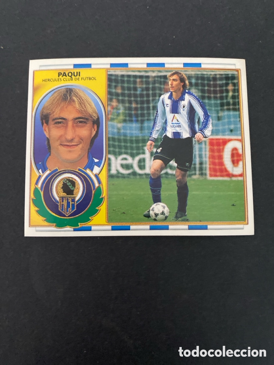 Cromos de f&uacute;tbol: Cromo liga 96/97 H&eacute;rcules CF nunca pegado