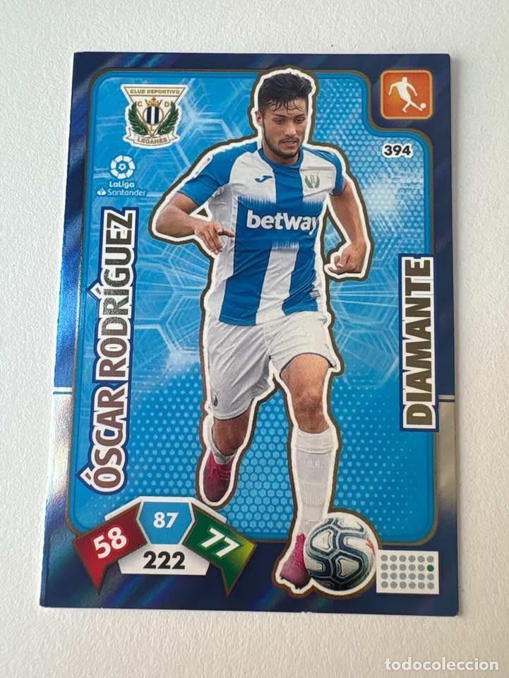 Cromos de f&uacute;tbol: Carta &Oacute;scar Rodr&iacute;guez Legan&eacute;s Diamante 394 Adrenalyn 2019-20